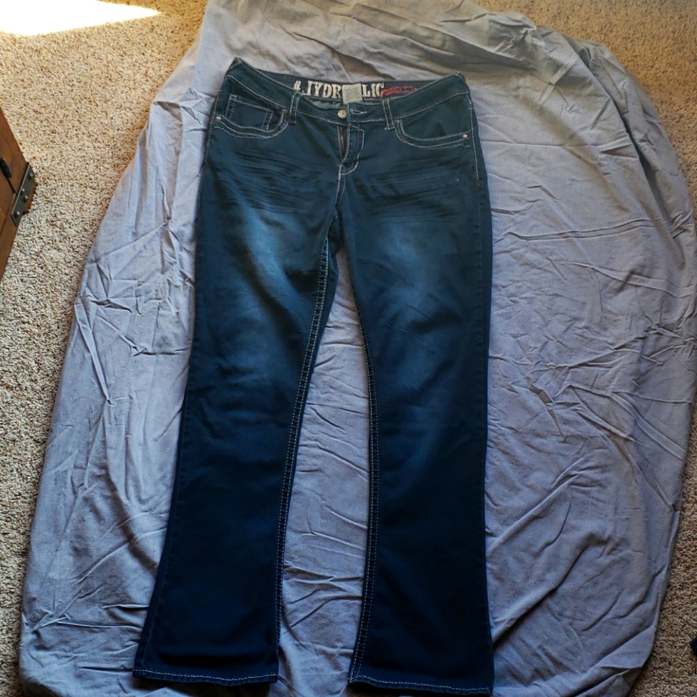 Hydraulic stretch slim boot jeans